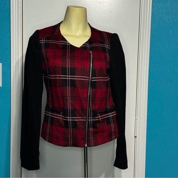 Jules & Leopold Red & Black Blazer Classic Checkered Design Small Guc - Picture 1 of 12
